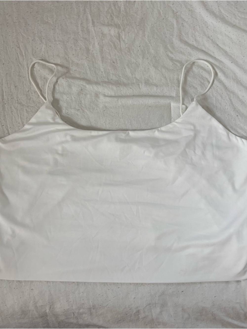 SHEIN White Spaghetti Strap Crop Top